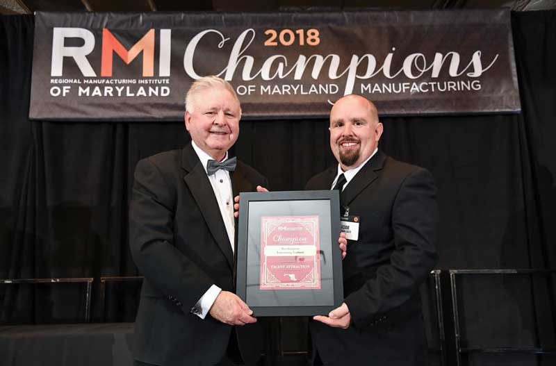 Our WAVE facility in Aberdeen, MD was recognized as a 2018 Talent Attraction Champion by the RMI of Maryland.